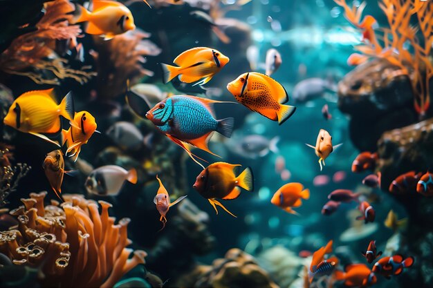 marine wildlife in Zanzibar see colorful reef fish