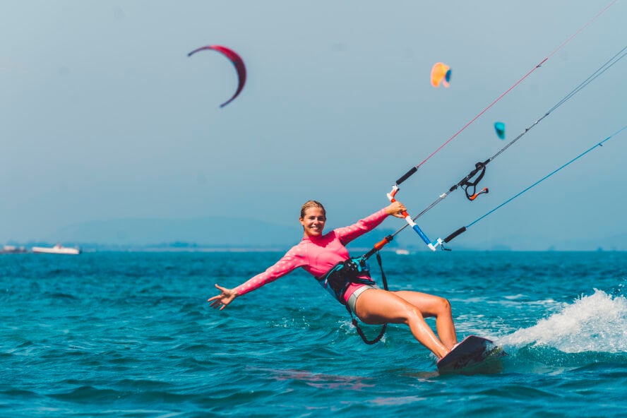eco-friendly water sport in Zanzibar kite surfing in paje and support local community