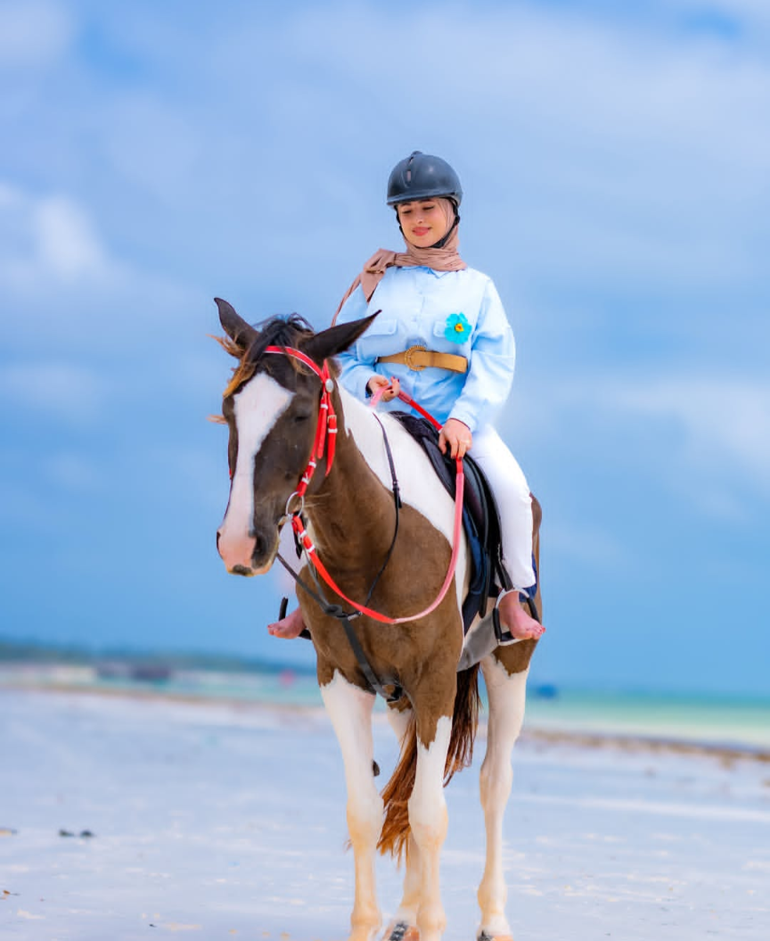 Horse riding on the beach experience